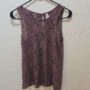 3/$10 Mudd Purple Sleeveless Tank Top